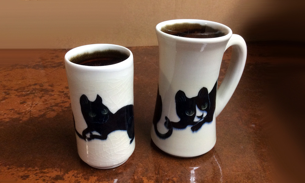 Black Cat Mugs